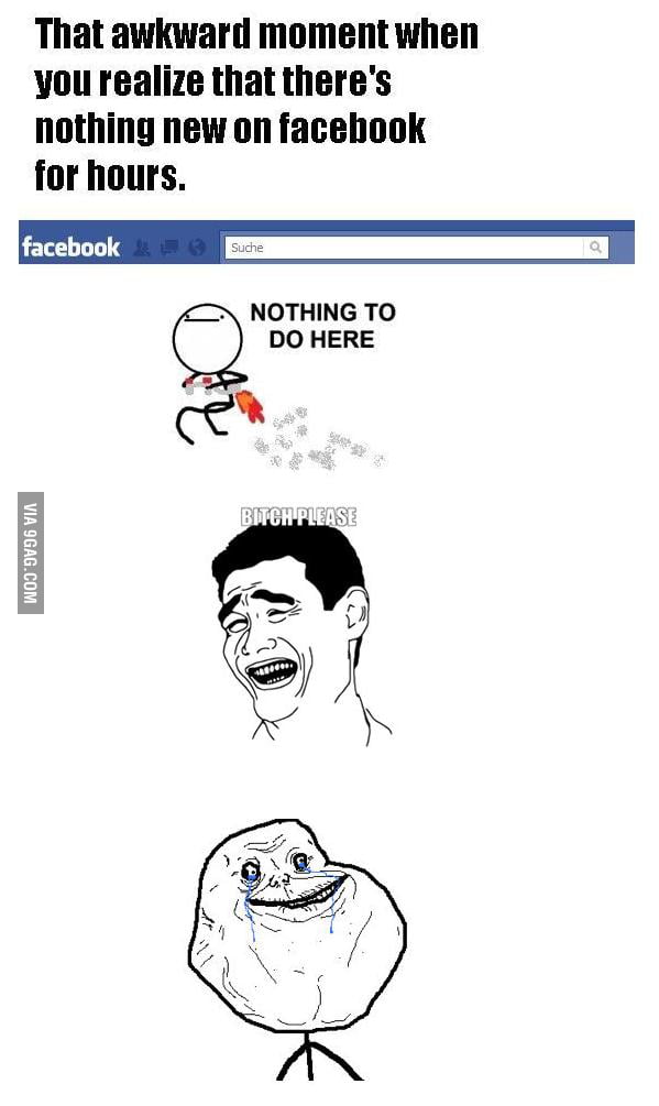 Facebook level: Forever alone - 9GAG