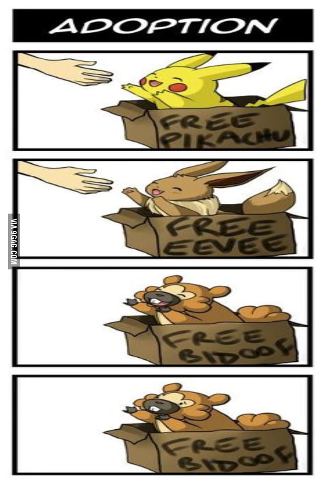 Sad bidoof! - 9GAG