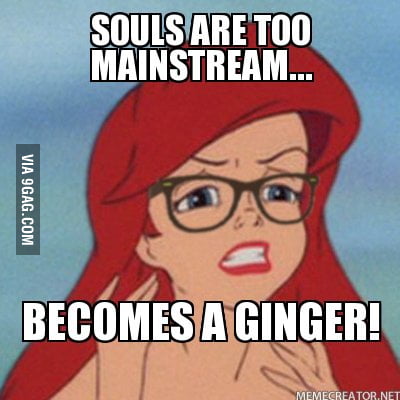 Why is hipster arielle a ginger?! - 9GAG