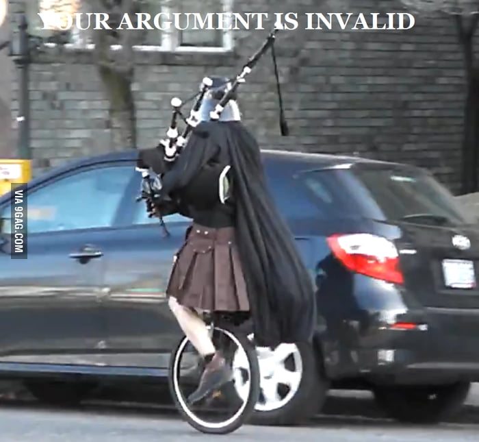 Darth Vader playing bagpipe on a unicycle 9GAG