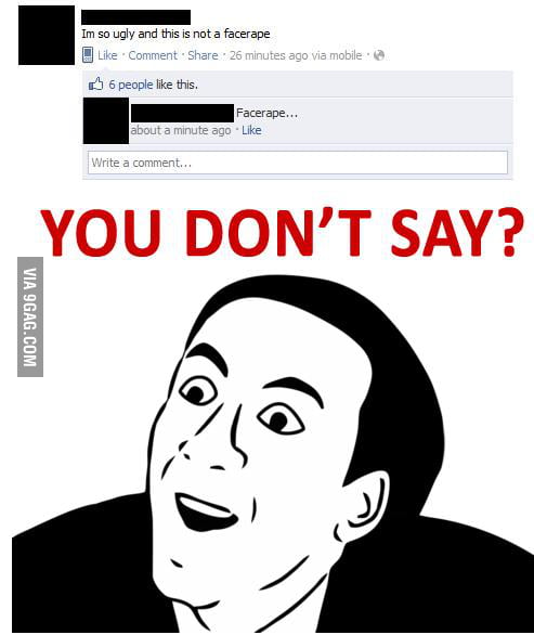 Facerape... - 9GAG