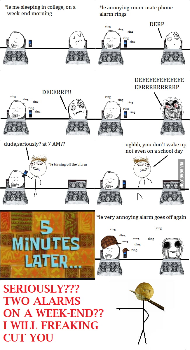 Scumbag room-mate don't even go to class - 9GAG
