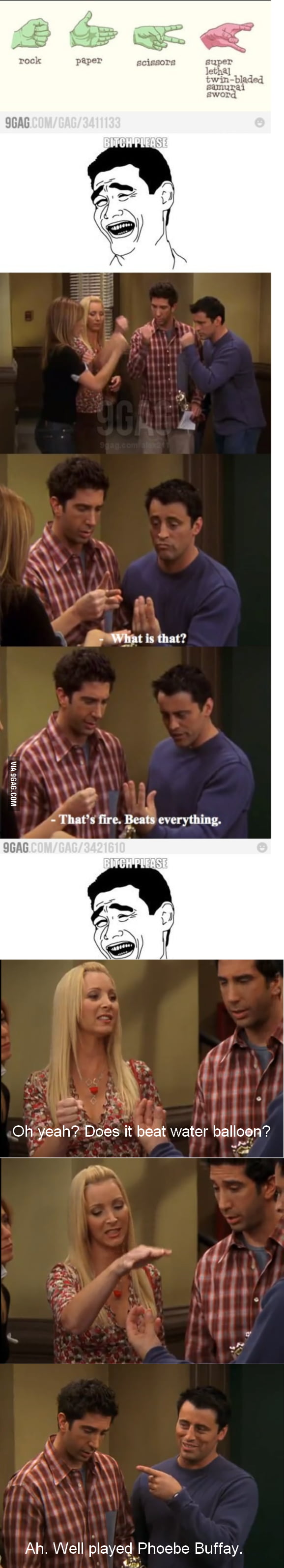 Rock Paper Scissors Fire Water Balloon - 9GAG