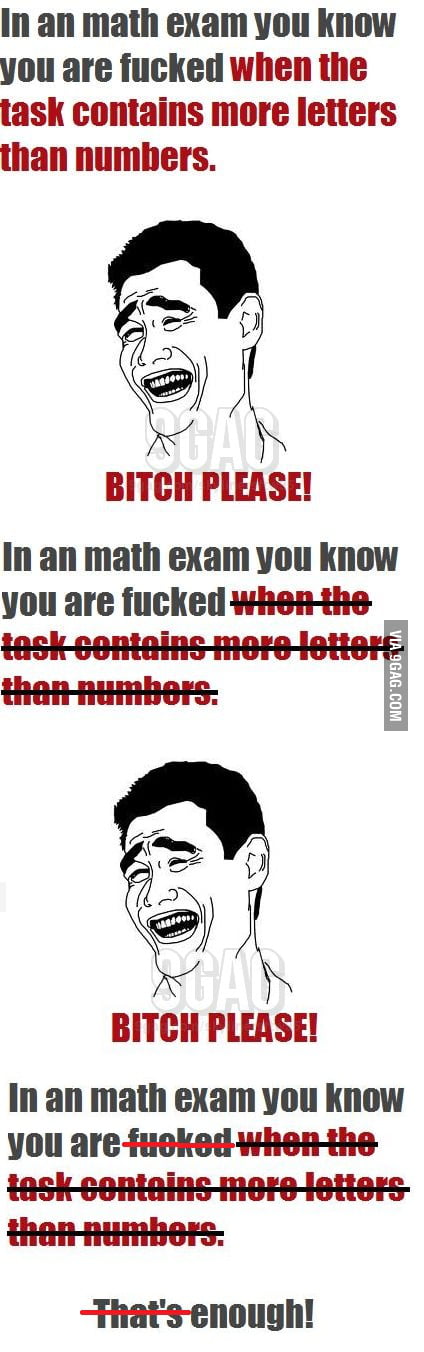 Math exam level: Easy - 9GAG