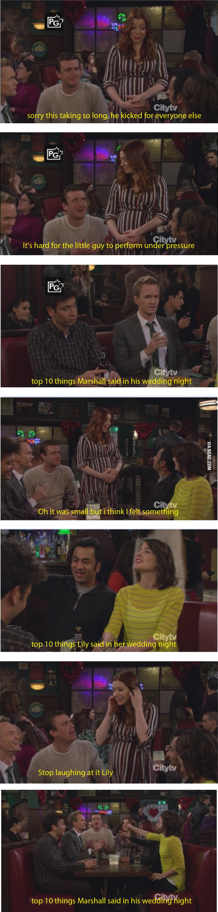 Marshall's wedding night 9GAG