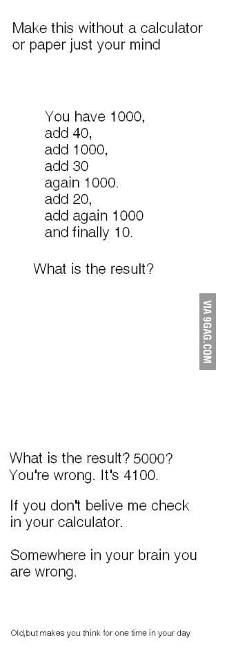 Try it yourself First ... Scumbag Math ! - 9GAG
