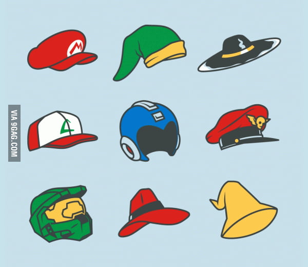 Video Game Hats - 9GAG