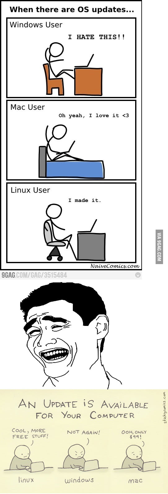 Linux makes you happy:) - 9GAG