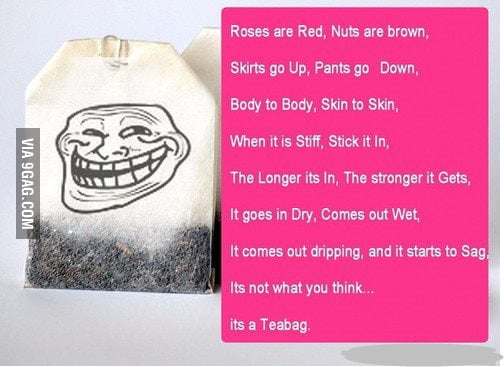 Its a teabag ,dirty mind ! - 9GAG