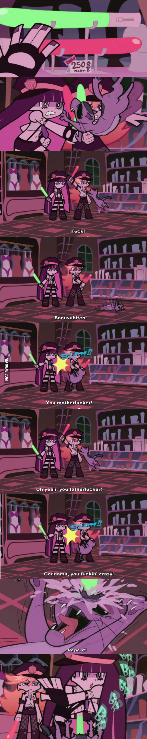 Panty & Stockings Killing Zombie - 9GAG