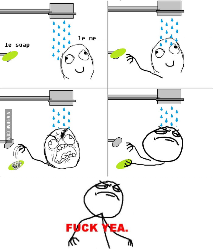 Taking Shower Like A Boss 9gag