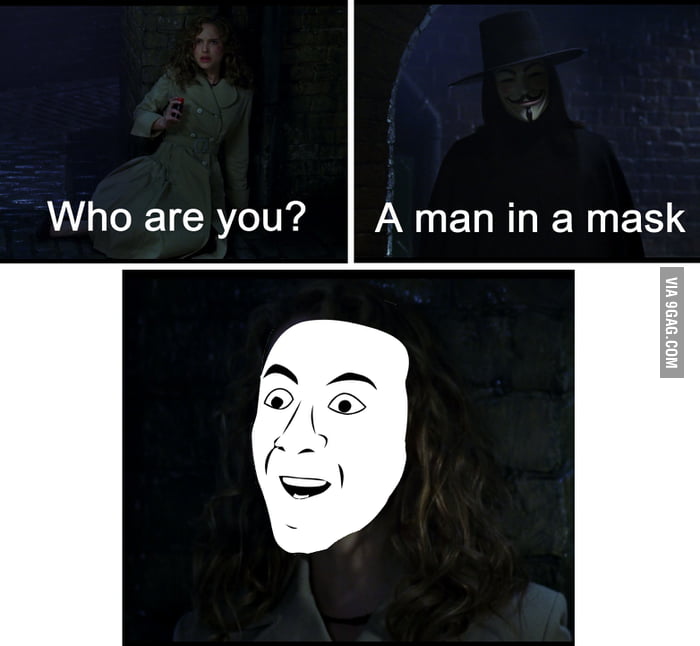 A man in a mask 9GAG
