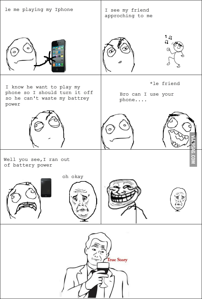 Iphone trolling - 9GAG