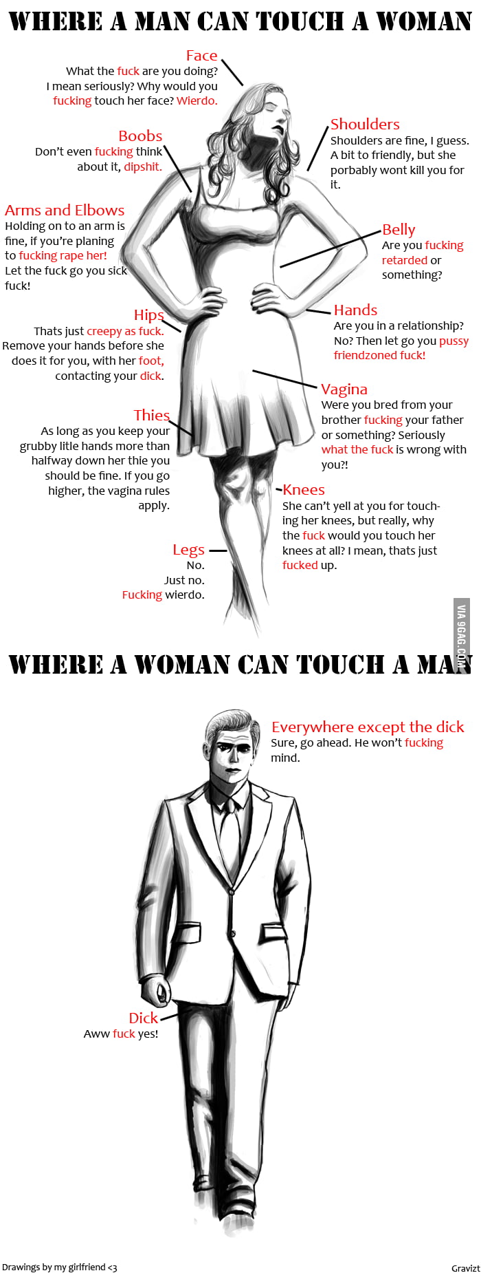 How To Touch Another Person 9GAG