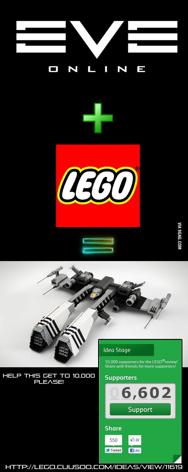 EVE Online Lego Rifter 9GAG