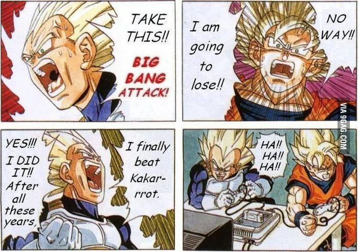 Vegeta Finally Wins Gag