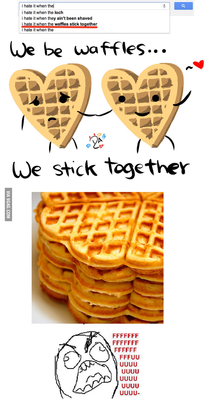 Waffles Stick Together 9GAG