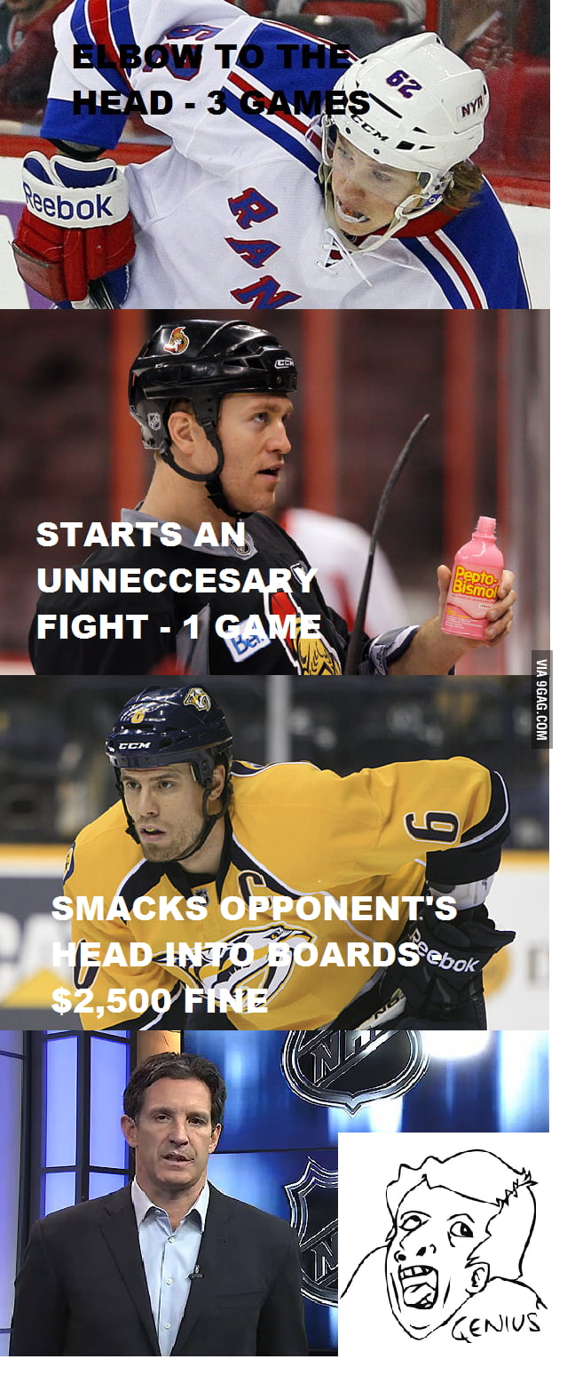 NHL Suspensions 9GAG