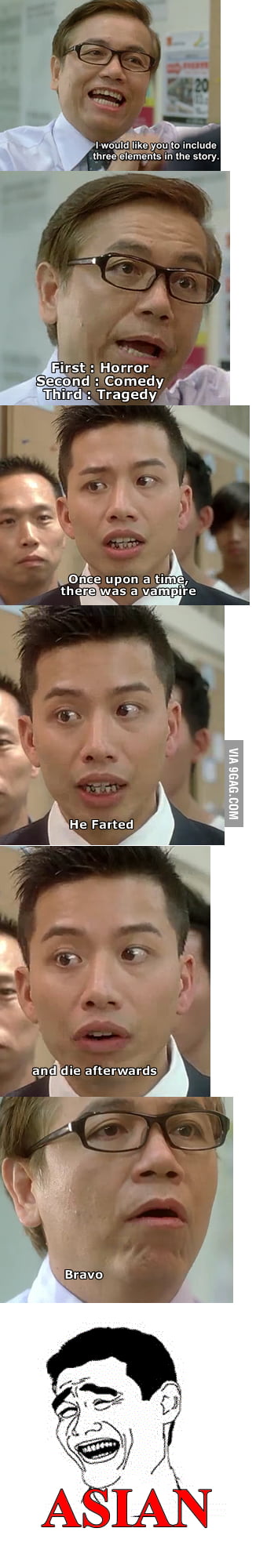 Level ASIAN Telling a Story - 9GAG