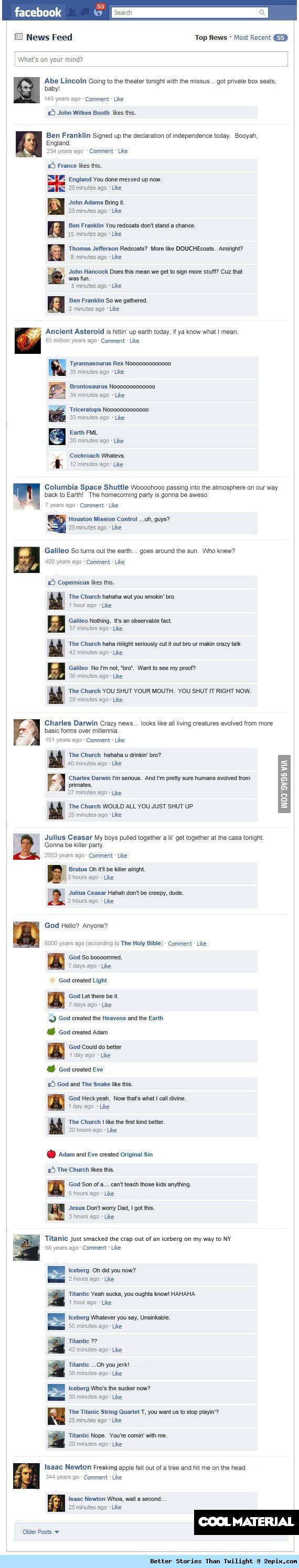 History Through Facebook - 9GAG