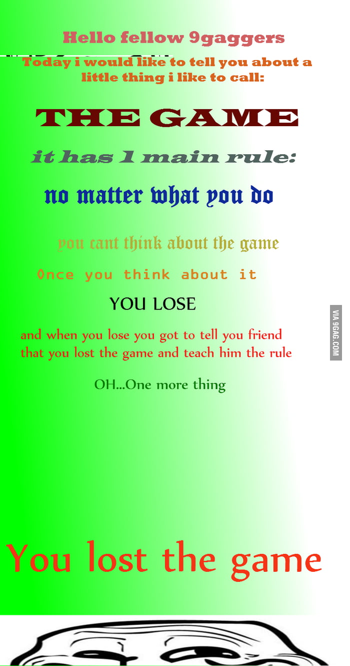 The game - 9GAG