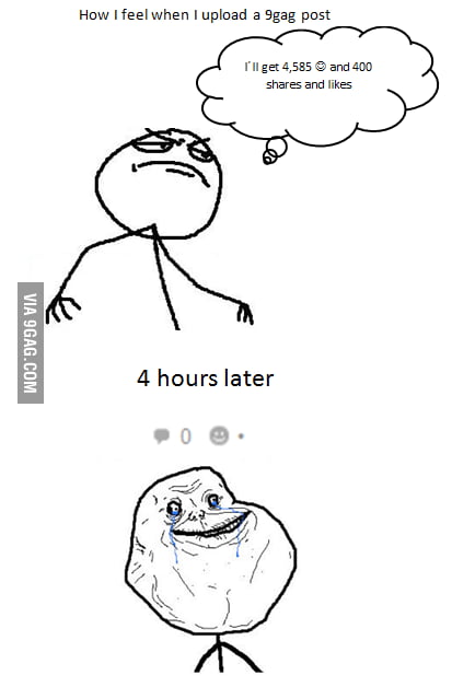 Forever Alone Lvl 9gag - 9GAG