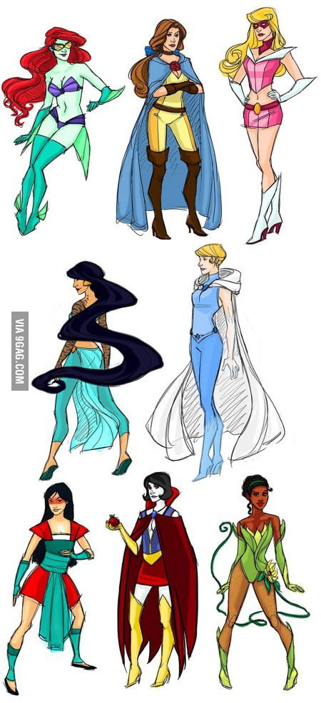 Disney Princesses as Superheroes - 9GAG