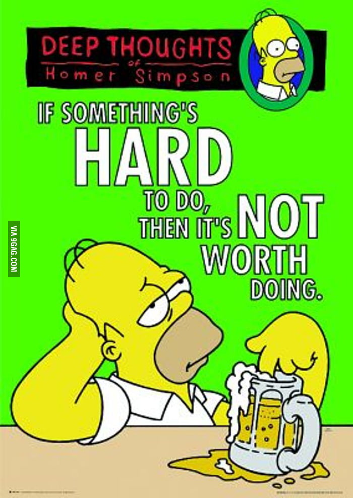 Deep Thoughts By Homer Simpson 9gag