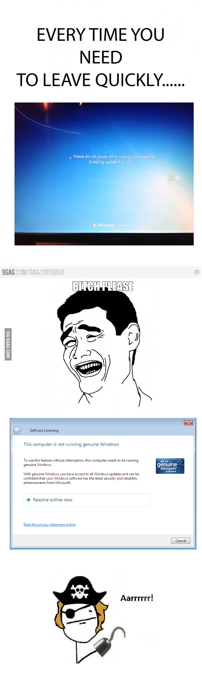 Scumbag Windows ... Yea right! - 9GAG
