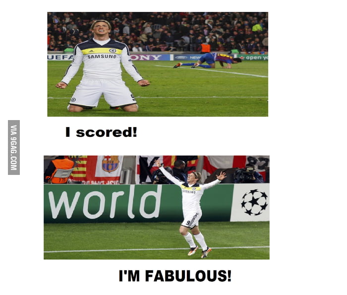 Finally, he scored. - 9GAG
