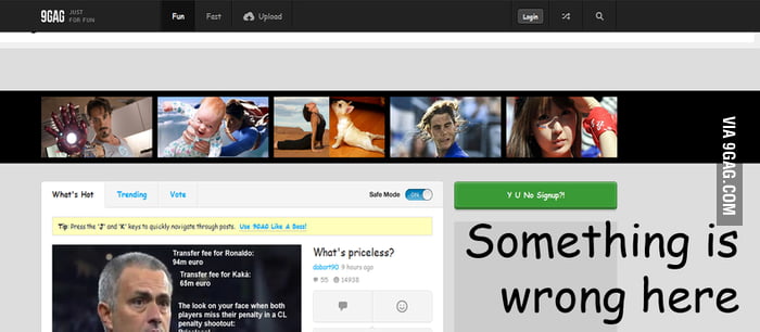 Something is wrong here - 9GAG