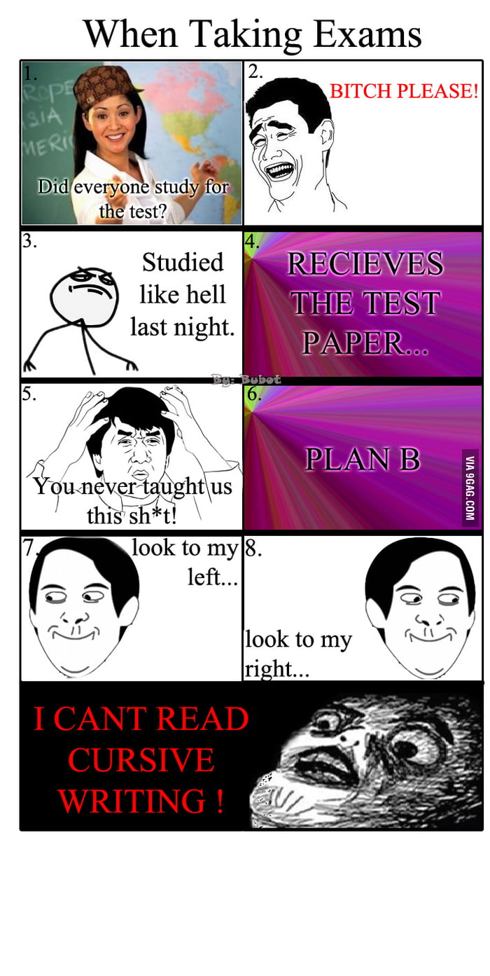 Damn Cursive Writing - 9GAG