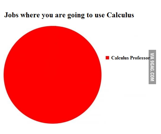 I will never use calculus in my F***ING life - 9GAG