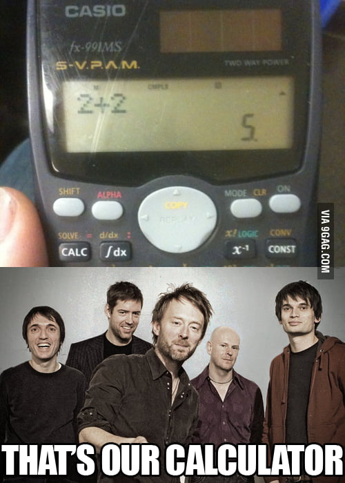 Radiohead Calculator 9GAG