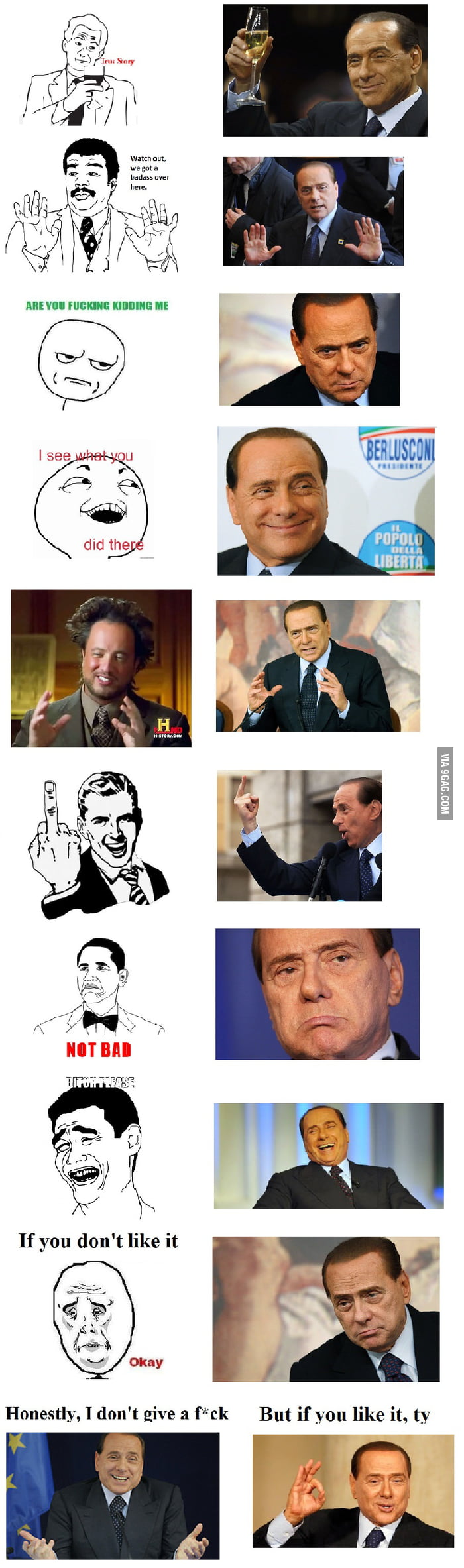 Berlusconi mother of memes - 9GAG