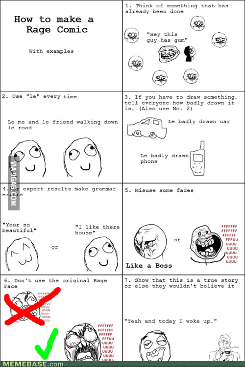 How to make a worthy rage comic - 9GAG