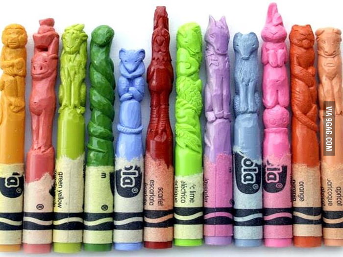 12 Zodiac Signs Carved On Crayons 9gag