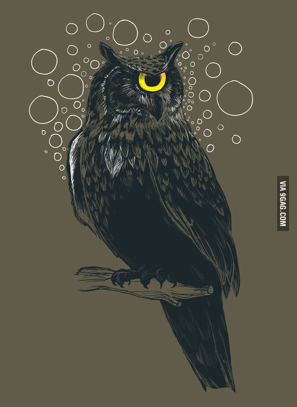 Cyclops owl tshirt - 9GAG