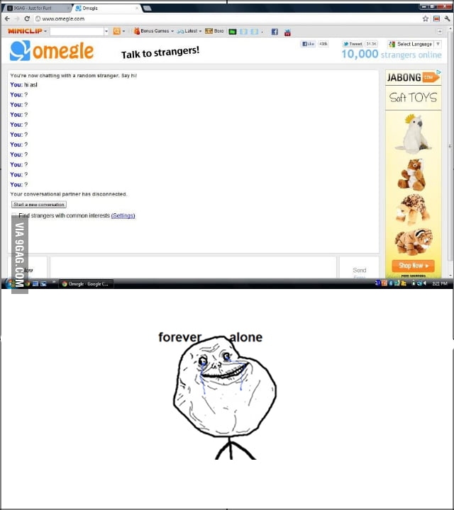 Forever Alone :( - 9GAG