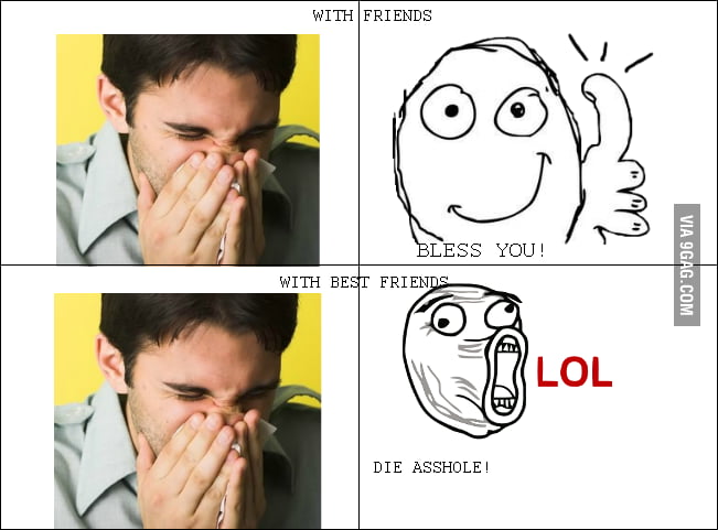 Friends Difference - 9GAG