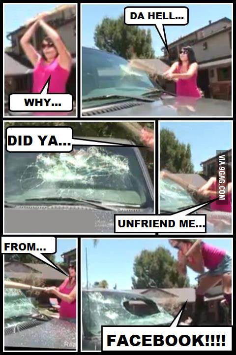 Facebook Rage Facebook rage girl - 9GAG