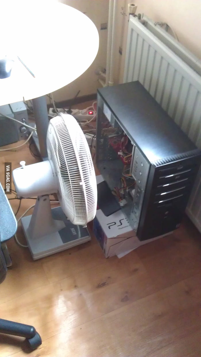 Worlds best computer cooler - 9GAG
