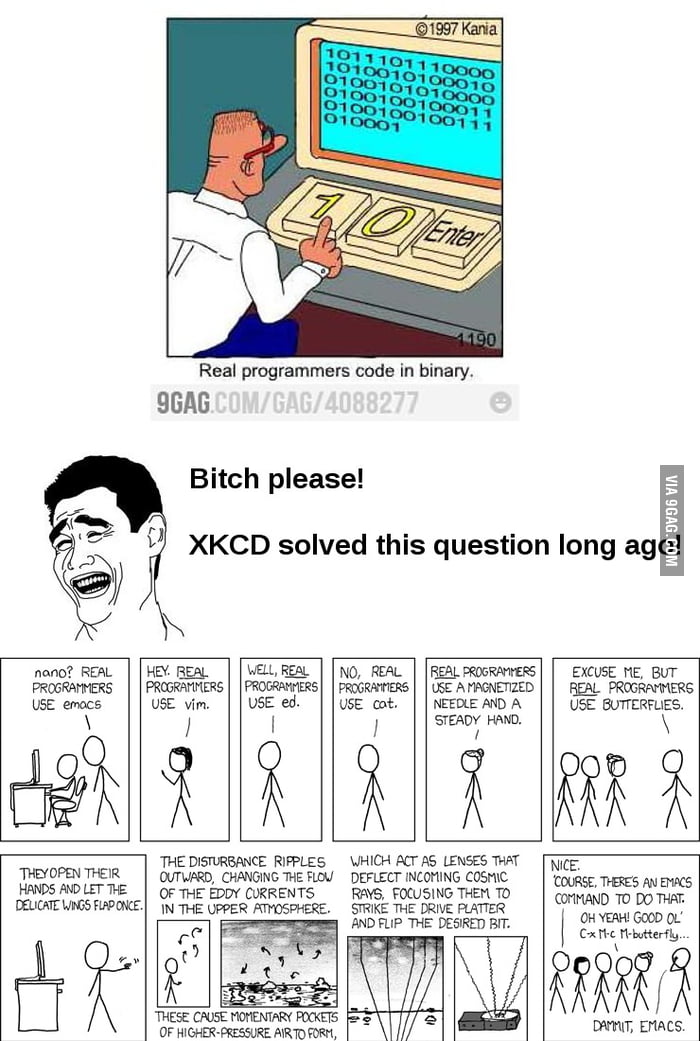 Real programmers, XKCD - 9GAG
