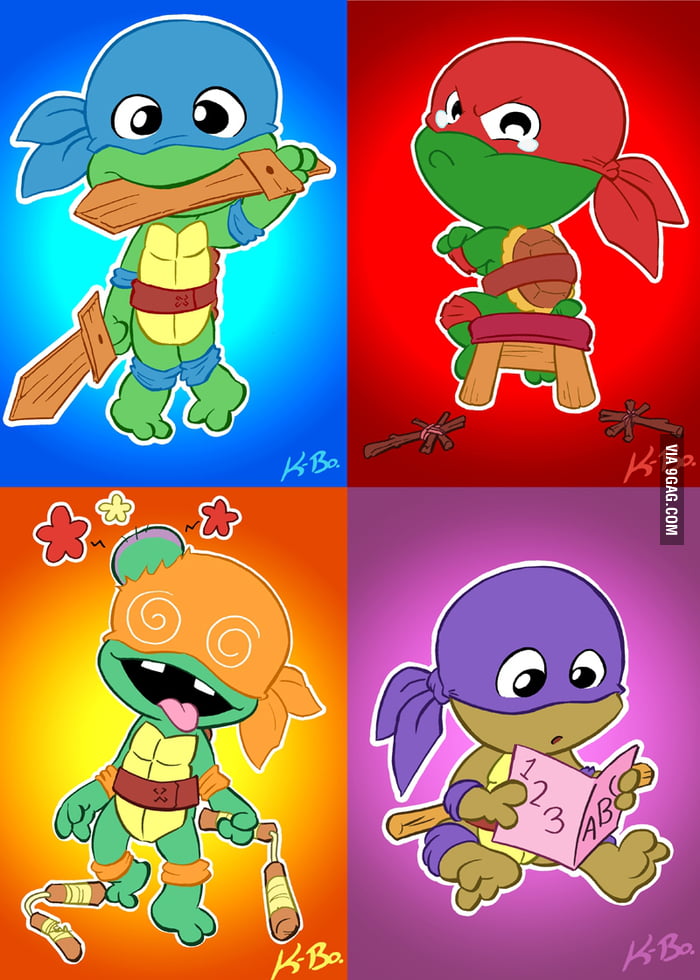 Toddler Mutant Ninja Turtles - 9GAG