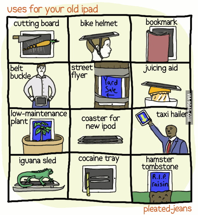 Uses for your old iPad... 9GAG
