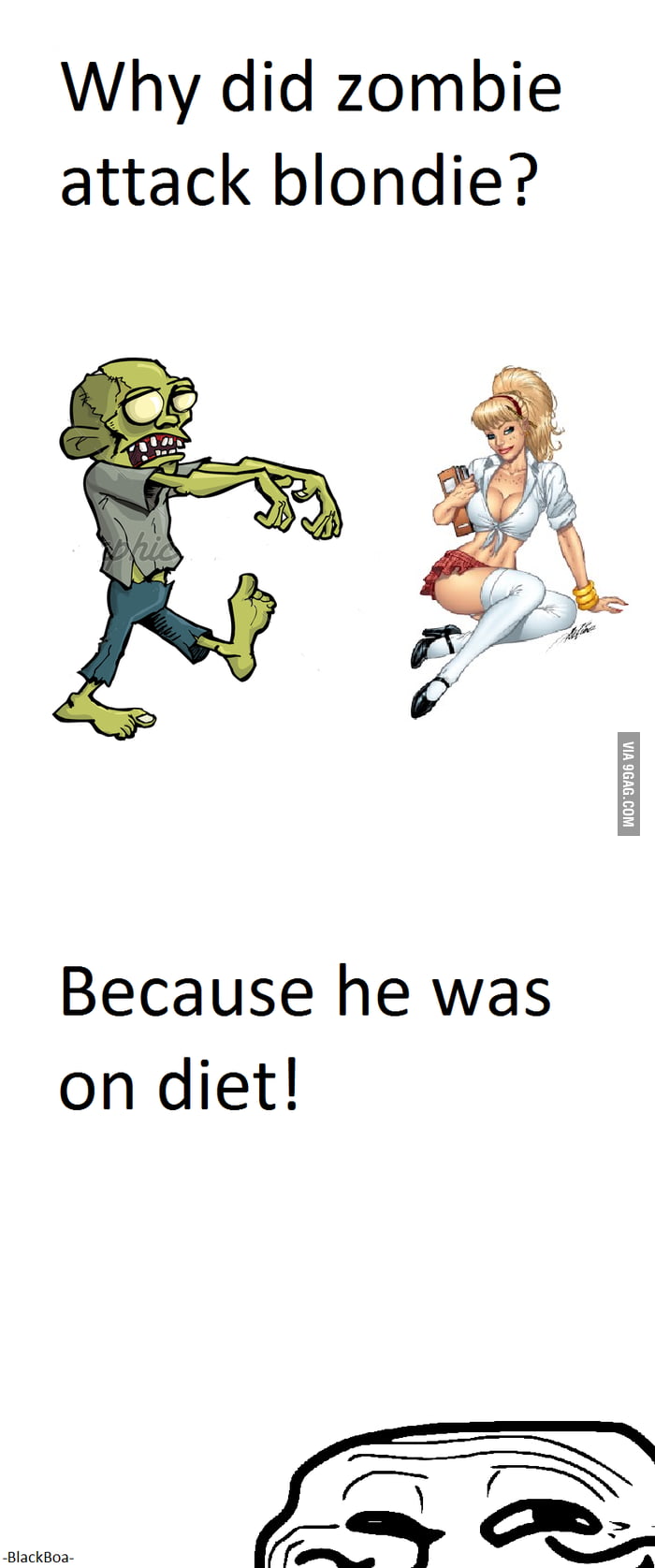 why-did-zombie-eat-her-brain-9gag