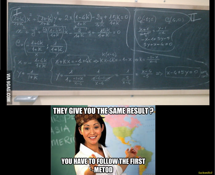 Scumbag Math Teacher - 9GAG