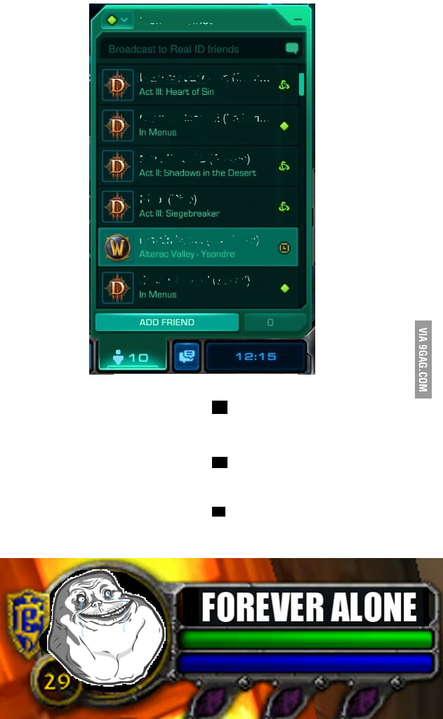 My RealID list since D3 is out 9GAG