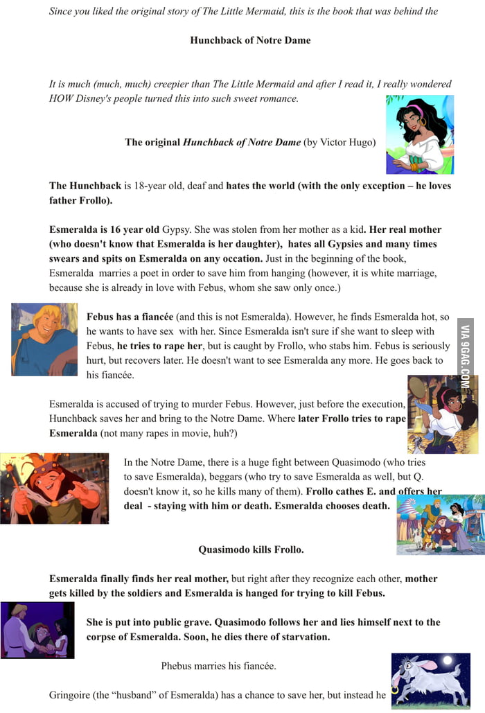 The Hunchback of Notre Dame the real story... 9GAG