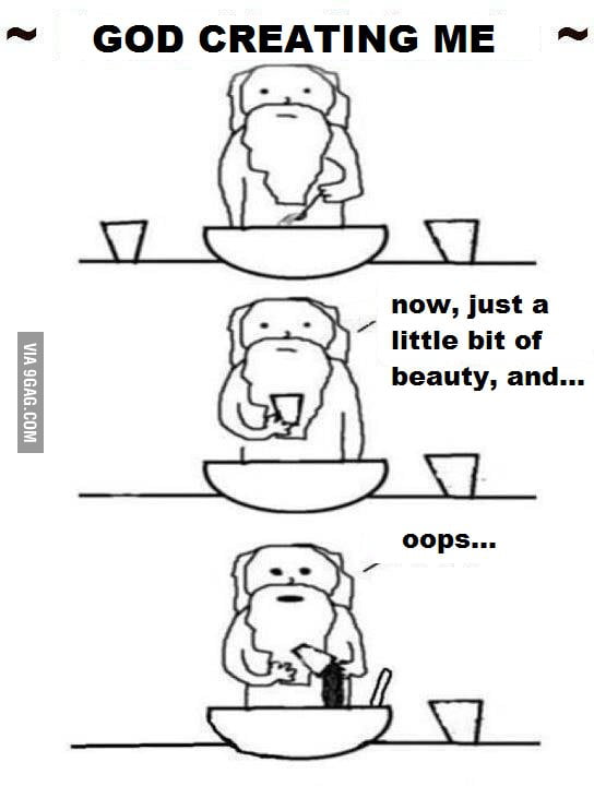 God creating me 9GAG